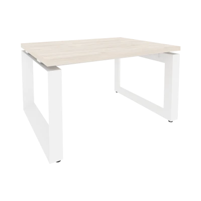 Стол журнальный на О-образном м/к Onix Direct Денвер светлый/Белый металл O.MO-SJ-1 780*600*450