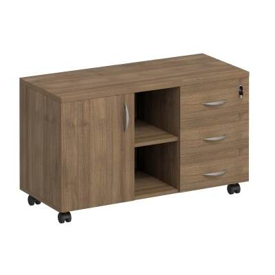 Тумба сервисная с ящиками дуб шамони темный Комфорт/Комфорт МП2/Комфорт КФ, размер: 1050x440x600