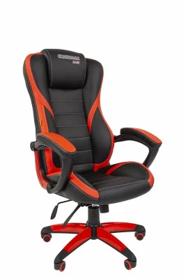 Геймерское кресло Chairman game 22 черный/красный
