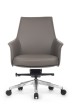 Кресло для персонала Riva Design Chair Rosso В1918 серая кожа - 1