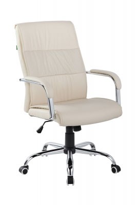 Кресло для руководителя Riva Chair RCH 9249-1 бежевая экокожа