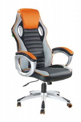 Геймерское кресло Riva Chair RCH 9292H+Чёрный/Оранжевый